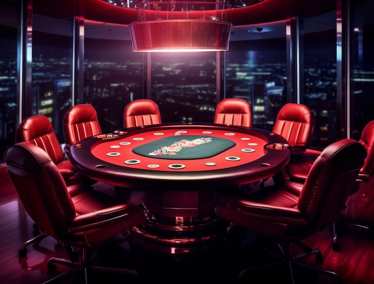 Live-dealer croupier at French Roulette table during a spin